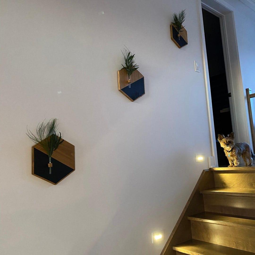 2 Pcs MDF Wood Planters - Stylish Greenery Accents for Your Home