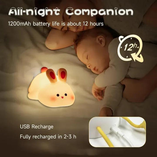 Silicone Rabbit Bunny Night Light